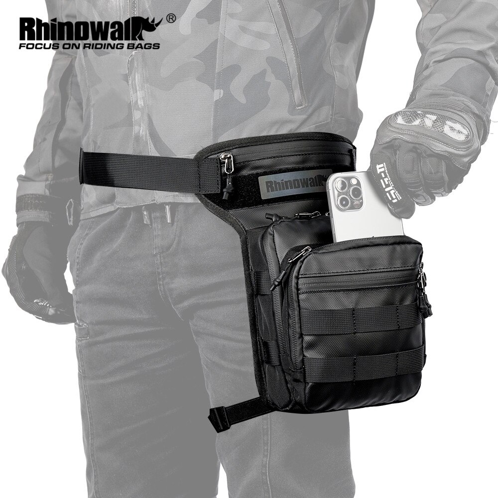 Tactical Belt Rigger - Rhinowalk Motosiklet bacak çantası Uyluk Kemer