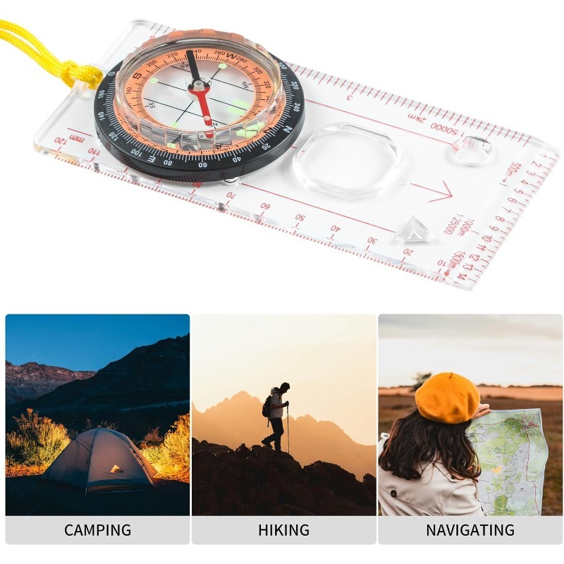 Outdoor Hunting Maps - 1-10 Adet Pusula Navigasyon Harita Cetveli
