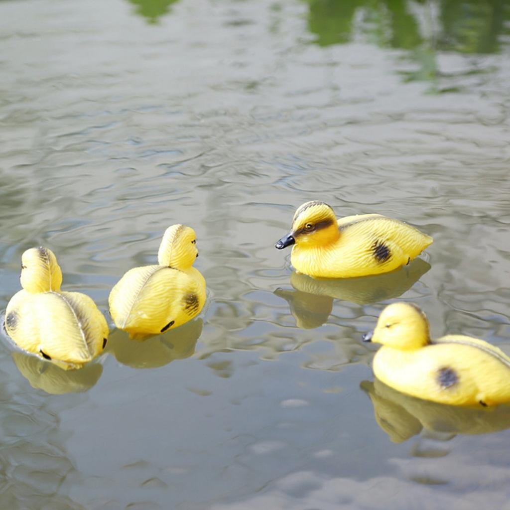 Decoy Duck Plastic - 5 adet yüzen ördek ördek yavrusu