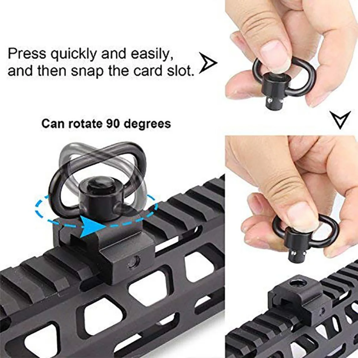 Taktik Askı Silah Askısı Döner - Rifle Sling Swivel incelemesi ve fiyatı