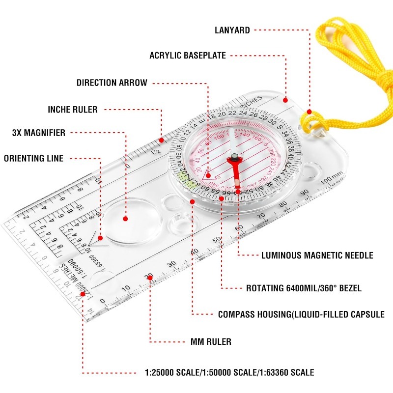 1-10 Adet Pusula Navigasyon Ha - Outdoor Hunting Maps incelemesi ve fiyatı